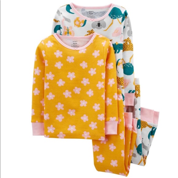 Carter's Toddler Girls Pant Pajama Set 3T - Picture 1 of 5
